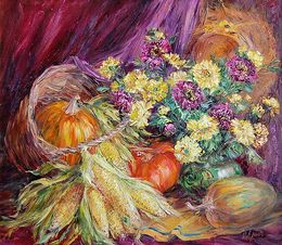 Painting, Purple September, Olga Artim