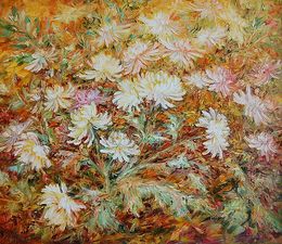 Painting, Chrysanthemum paradise, Olga Artim