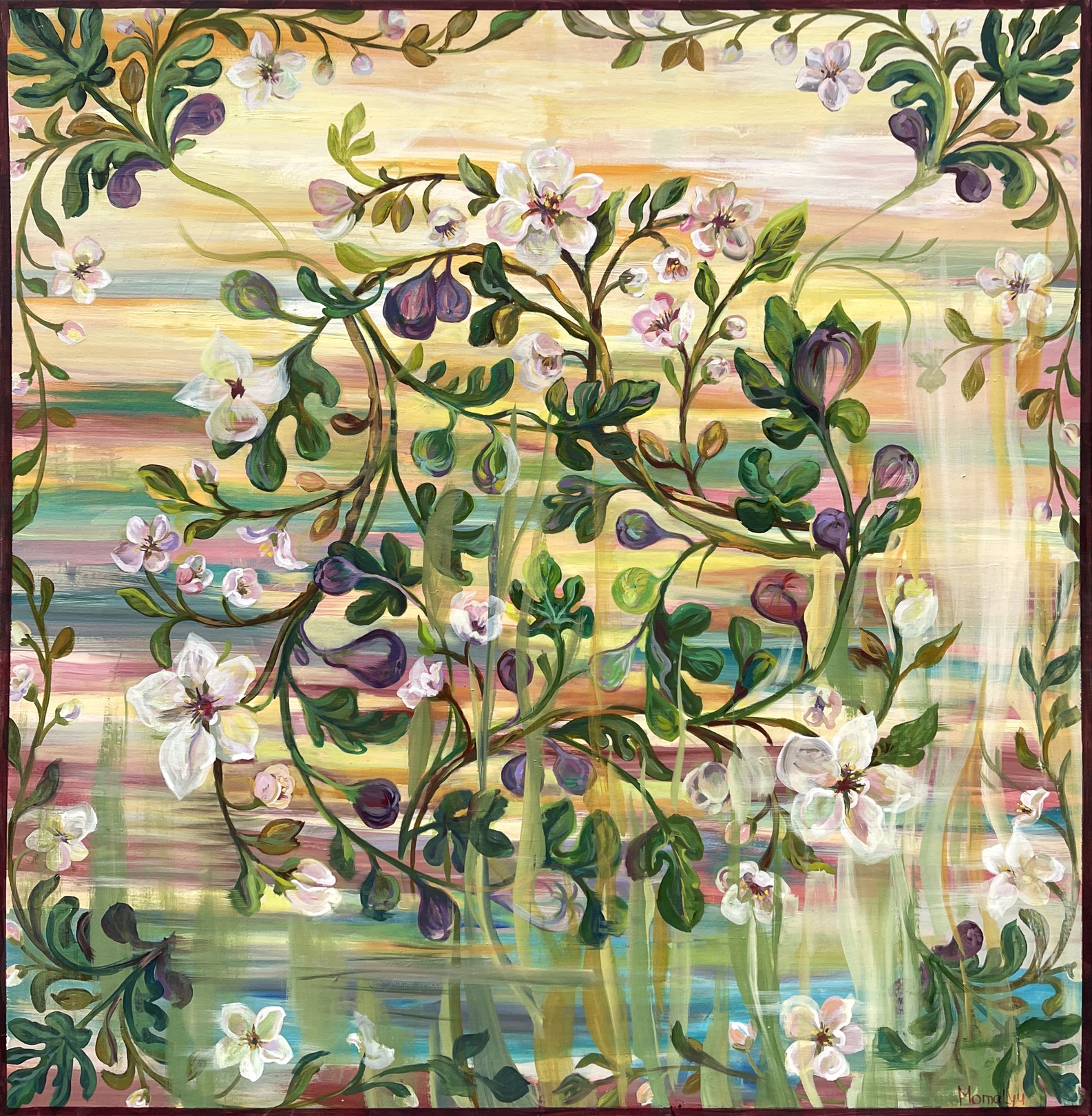 Momalyu Liubov Kriuchkova, Almond Waltz. Floral oil painting Momalyu Liubov Kriuchkova, Almond Waltz. Floral oil painting
