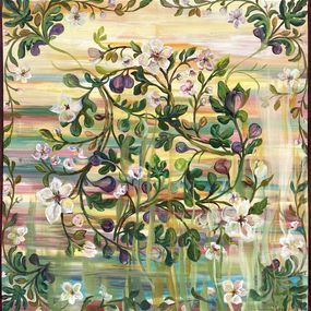 Gemälde, Almond Waltz. Floral oil painting, Momalyu Liubov Kriuchkova