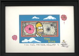 Peinture, Dollar Art - Homer Simpson - All Hail the Real King, Mike Graman