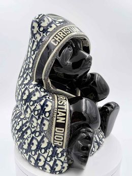 Sculpture, Panda boxeur Dior (monogramme), Naor