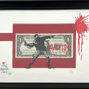 Gemälde, Dollar Art - Flower Thrower - Artist, Mike Graman