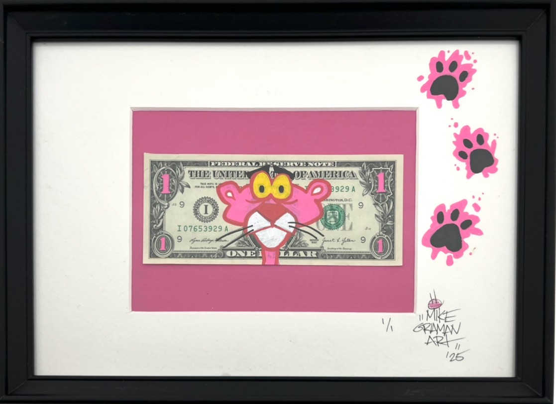 Mike Graman, Dollar Art - Pink Panther Mike Graman, Dollar Art - Pink Panther