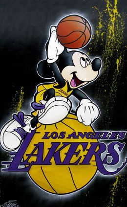 Peinture, Mickey Lakers, Jug