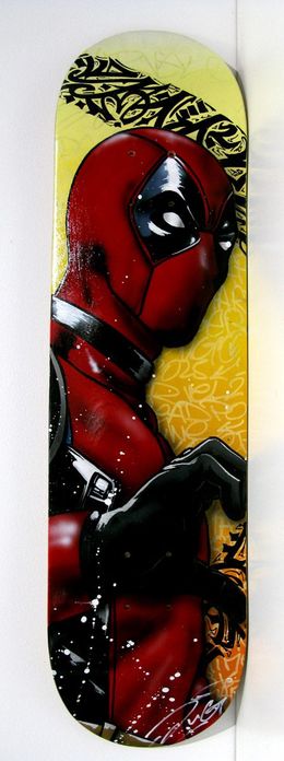 Skulpturen, Skate DeadPool Love Wolverine 2/2, Jug