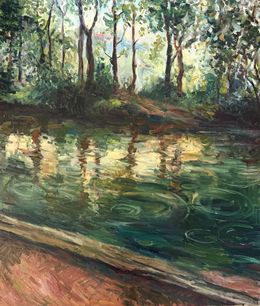 Painting, May rain, Liubou Sas