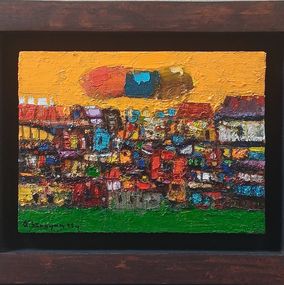 Gemälde, Sunset Colors of Homes, Aram Sevoyan