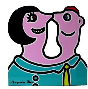 Sculpture, I love you, Moustache Bleue