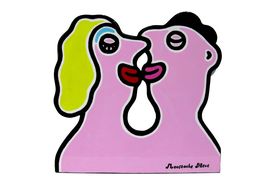 Skulpturen, We love kisses, Moustache Bleue