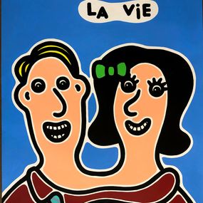 Fine Art Drawings, On aime la vie, Moustache Bleue