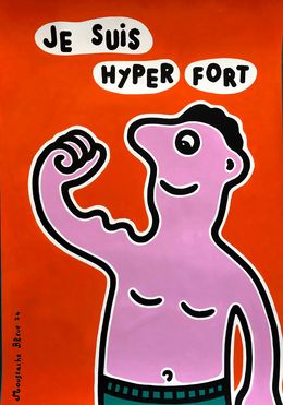Fine Art Drawings, Je suis hyper fort, Moustache Bleue