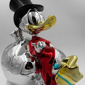 Sculpture, Picsou chrome assis, Naor