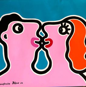 Dessin, Amoureux, Moustache Bleue