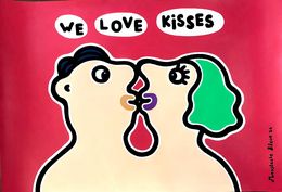 Zeichnungen, We love kisses, Moustache Bleue