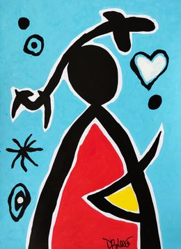 Painting, Tribute to Mirò, Dr. Love