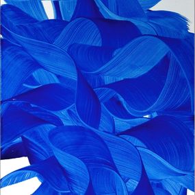 Gemälde, Abysses - Blue abstrat art - Collection waves N°16, Anaïs LF