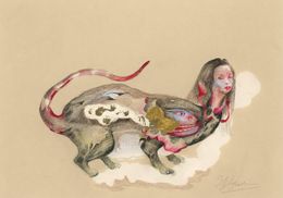 Fine Art Drawings, L'esprit du lézard, Hélène Lagnieu