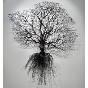 Skulpturen, Oak, Zsuzsanna Györgyövics - Wall Sculpture, Zsuzsanna Györgyövics