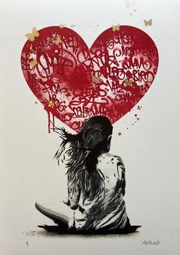 Drucke, Dreams - Graffiti Tag (Red), Alessio-B