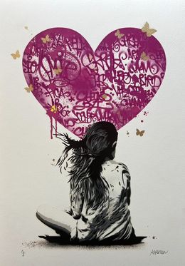 Drucke, Dreams - Graffiti Tag (Purple), Alessio-B