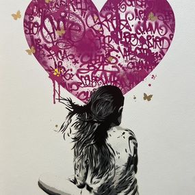 Print, Dreams - Graffiti Tag (Purple), Alessio-B