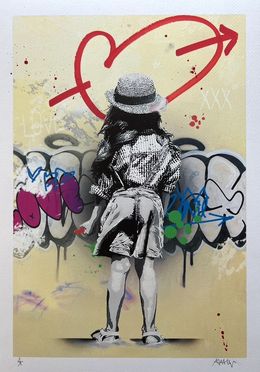 Drucke, Power Girl - Heart, Alessio-B