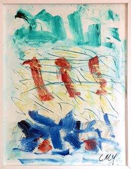 Peinture, Contemporary French Abstract Expressionist, Christian Manoury