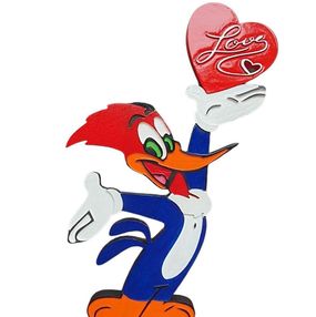 Sculpture, Woody Woodpecker Heart, Ravi