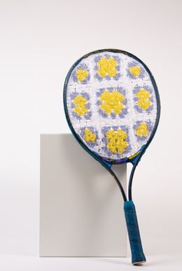 Sculpture, Jeu double en jaune, Sophie Inard