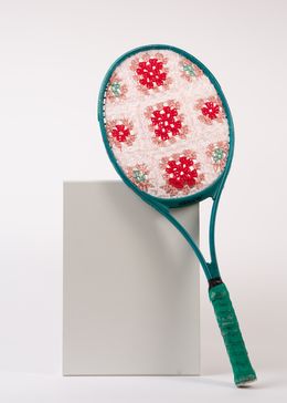 Sculpture, Jeu double en magenta, Sophie Inard