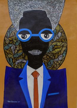 Painting, Corporate World - 21st Century, Contemporary, Figurative Portrait, Africa Women, Oluwatobiloba Amusan