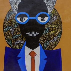 Painting, Corporate World - 21st Century, Contemporary, Figurative Portrait, Africa Women, Oluwatobiloba Amusan