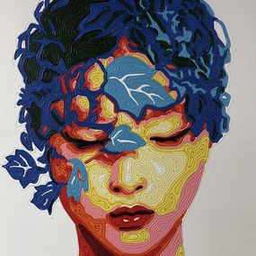 Gemälde, Blue butterfly, Chaiyapong Hongtong
