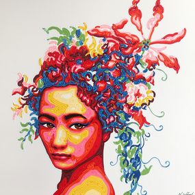 Gemälde, Flower child, Chaiyapong Hongtong