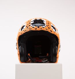 Sculpture, Granny rides Harley Orange, Sophie Inard