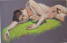 Dessin, N° 684 Jeune homme abandonné, R. Cavalié