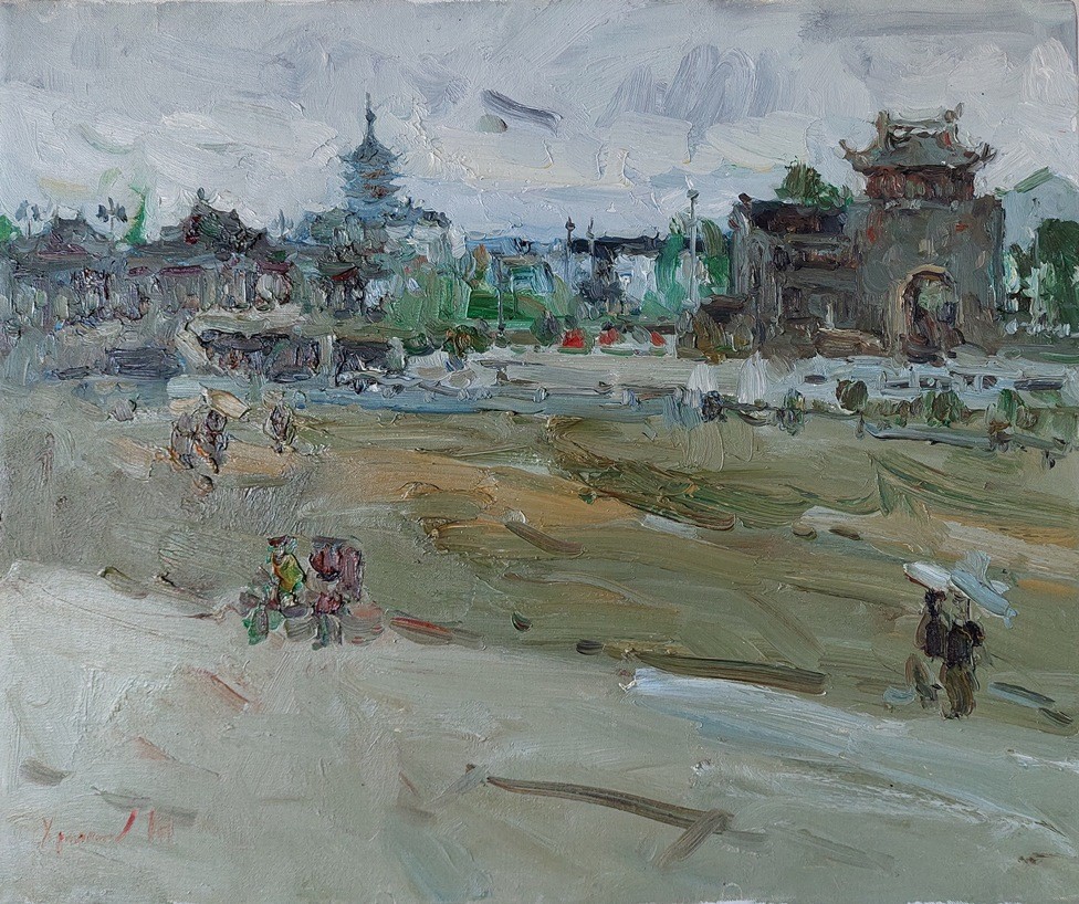 Oleksandr Khrapachov, Near the Suzhou station Oleksandr Khrapachov, Near the Suzhou station