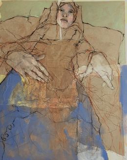 Painting, Endormie, Diane Rosaz