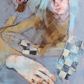 Painting, Jeaux de dames, Diane Rosaz