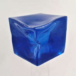 Sculpture, Le Rude cube bleu, Philippe Rude