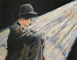 Gemälde, Charlie Chaplin in the Stage lights, Schagen Vita