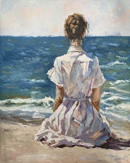 Peinture, Seaside Contemplation, Schagen Vita