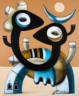 Painting, Chimère bleue, Skepa