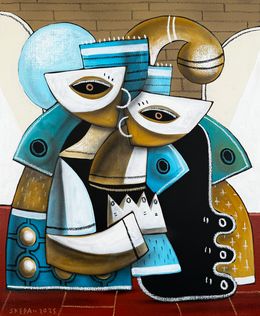 Painting, Les compères du viaduc, Skepa