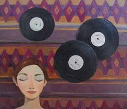 Gemälde, Spinning, Galya Popova