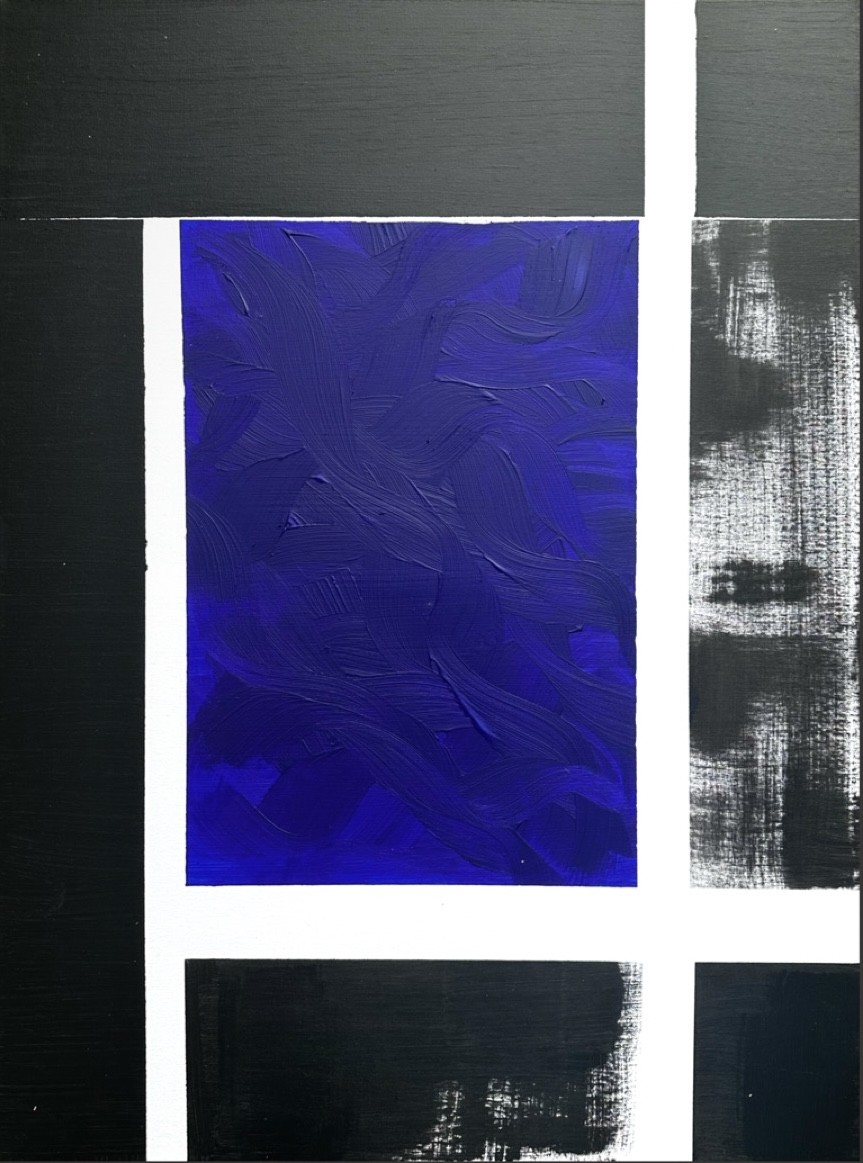 Anaïs LF, No Name - Série, les fenêtres bleues - Blue abstract art Anaïs LF, No Name - Série, les fenêtres bleues - Blue abstract art