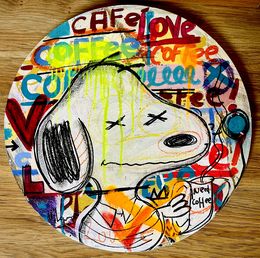 Painting, Round of Coffee 1, Mercedes Lagunas