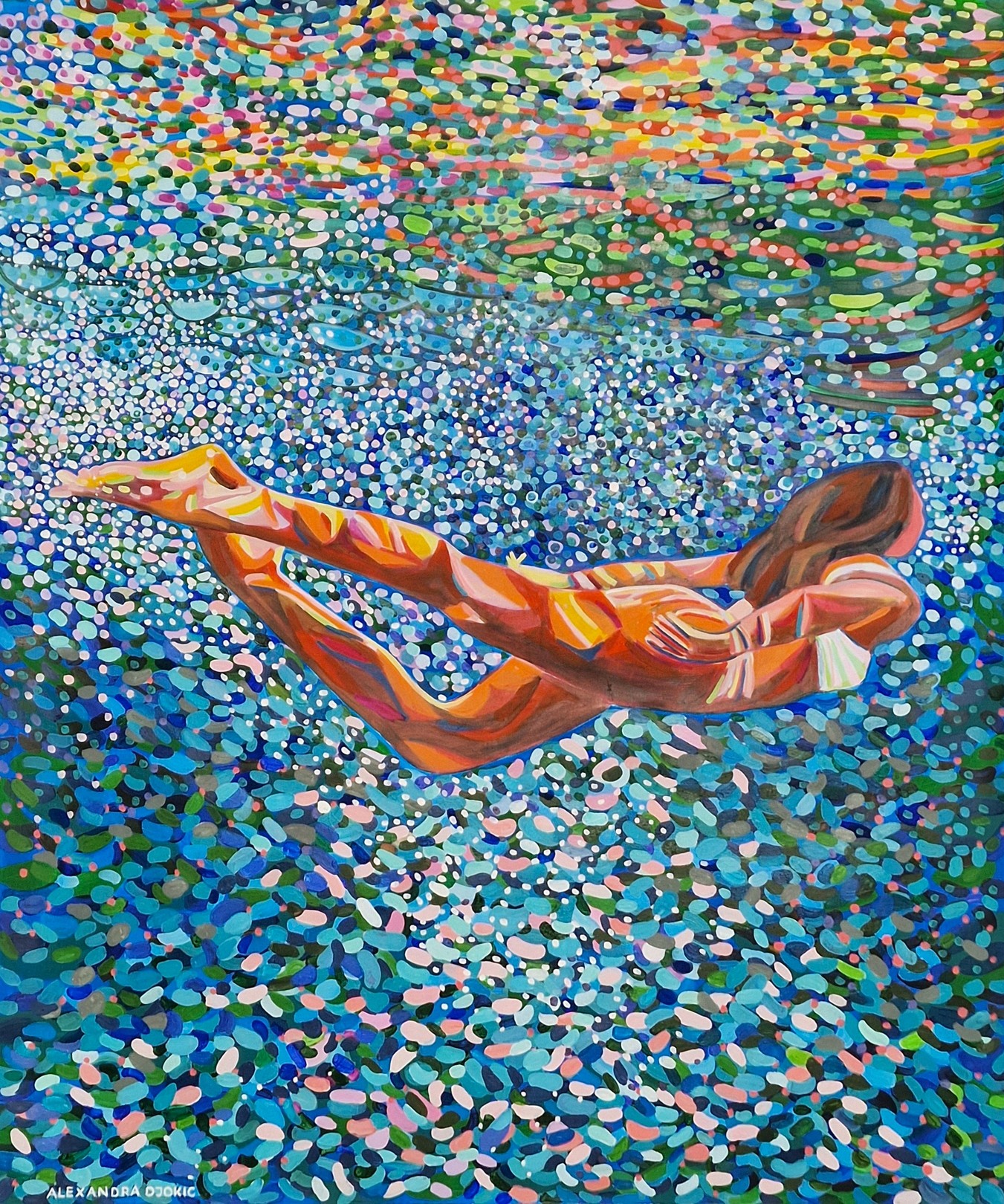 Alexandra Djokic, Underwater Blue Pink Alexandra Djokic, Underwater Blue Pink
