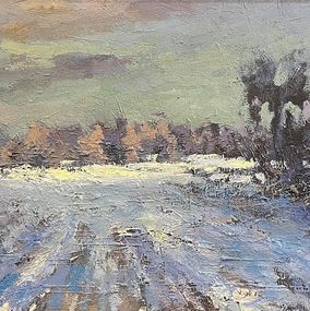 Gemälde, Fields behind Opishna, Volodymyr Pashchenko